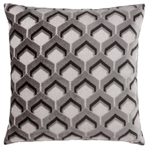 Ledbury 45x45 Feather Filled Cushion Grey/black