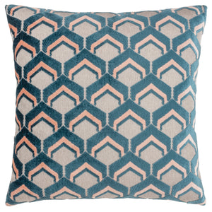 Ledbury 45x45 Feather Filled Cushion Smoke/rose