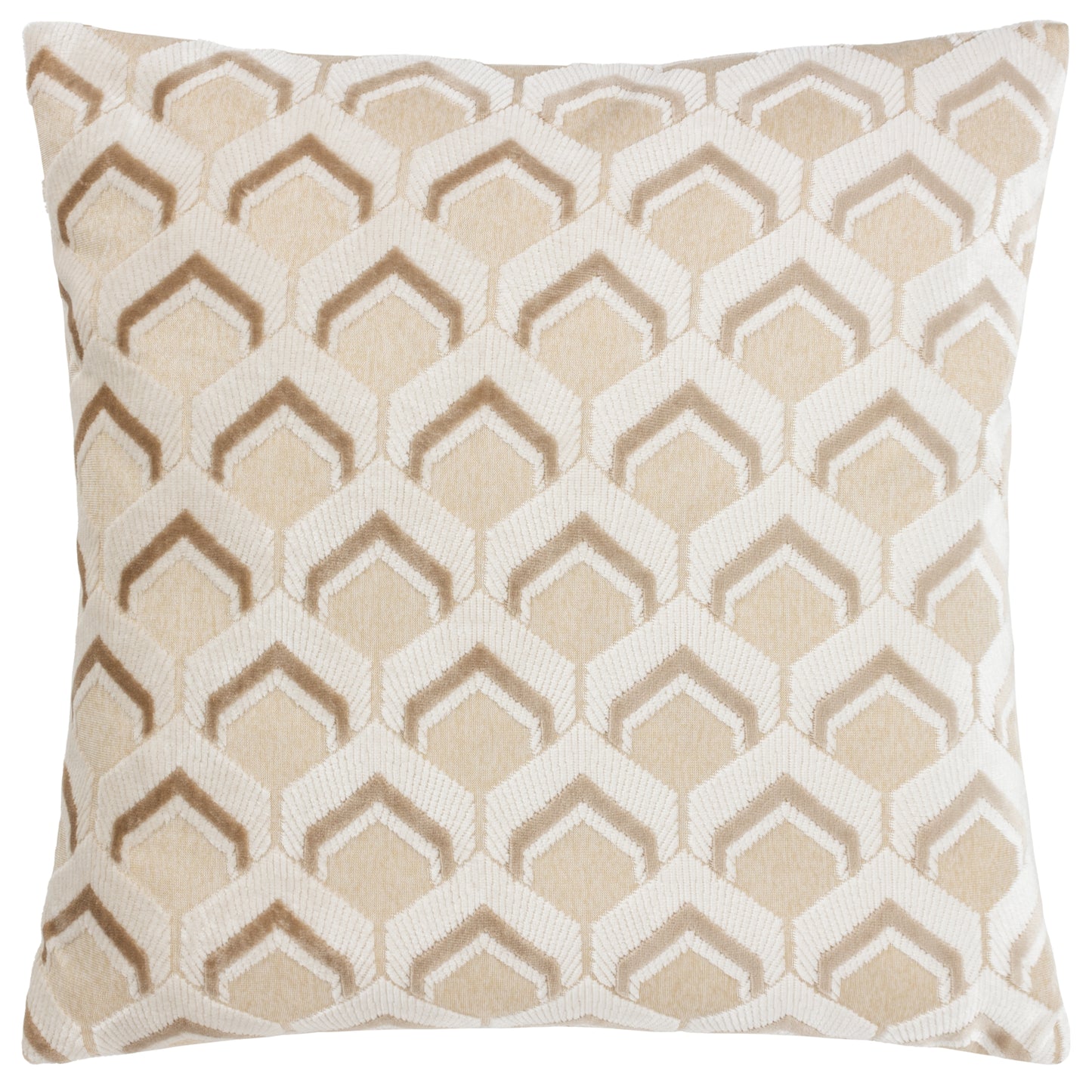 LEDBURY 45X45 FEATHER FILLED CUSHION WARM TAUPE