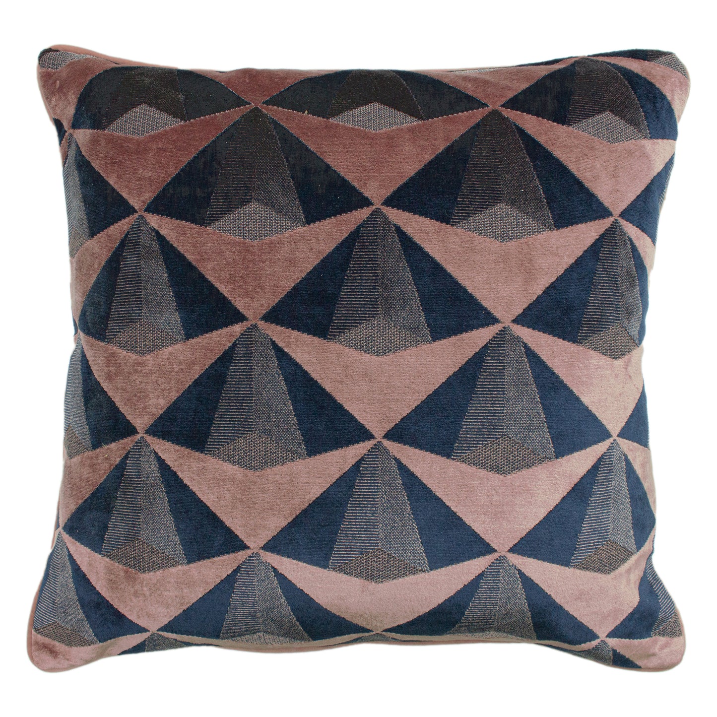 LEVEQUE 50X50 FEATHER FILLED CUSHION BLUSH/NAVY