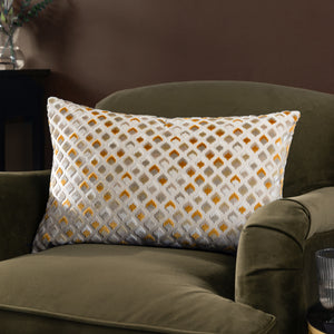Lexington 40x60 Feather Filled Cushion Gold - lifestyle