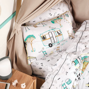Linen House Down by the River Single Duvet Set Multicolour - Riva