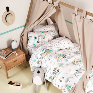 Linen House Down by the River Toddler Duvet Set Multicolour - Riva