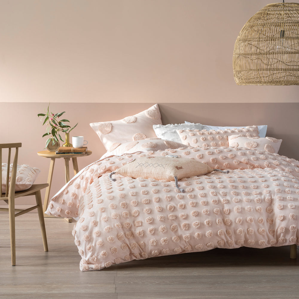 Lh Haze Db Duvet Set Peach