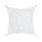 LH PALM SPRINGS 50X50 FEATHER FILLED CUSHION WHI