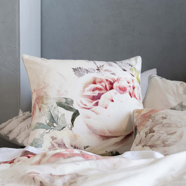 Linen House Sansa 65x65 Continental Pillowcase White - Riva