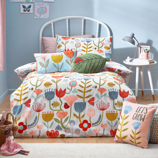 LITTLE NATURE TODDLER DUVET SET MULTI