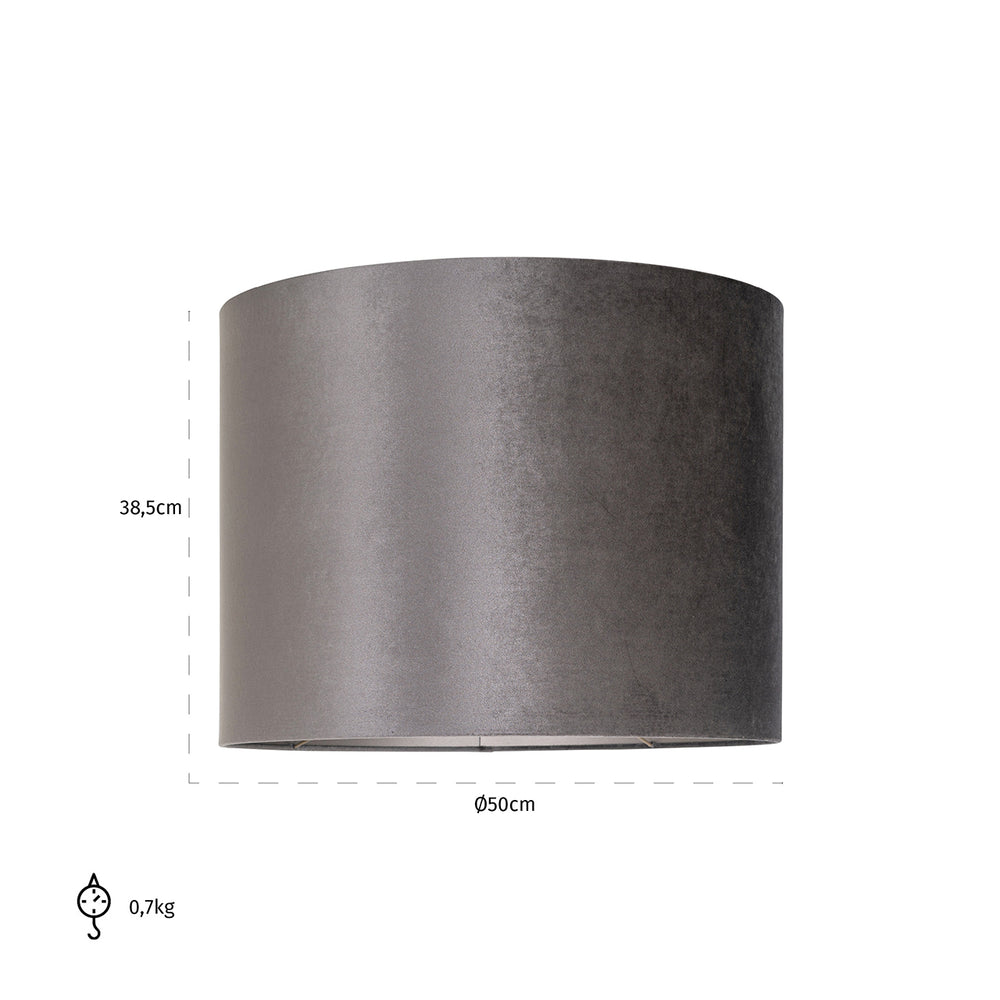 Lampshade Antracite cilinder 50Ø (Italian-7981 Antracite)