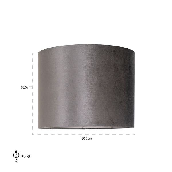 Lampshade Antracite Cilinder 50Ø (italian – 7981 Antracite) – Richmond Interiors