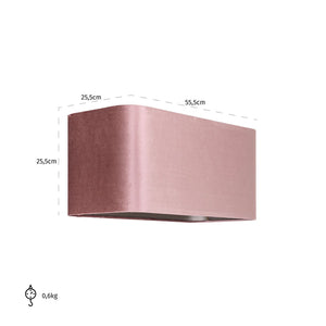 Lampshade Old Rose Rectangle (italian – 4008 Old Rose) – Richmond Interiors
