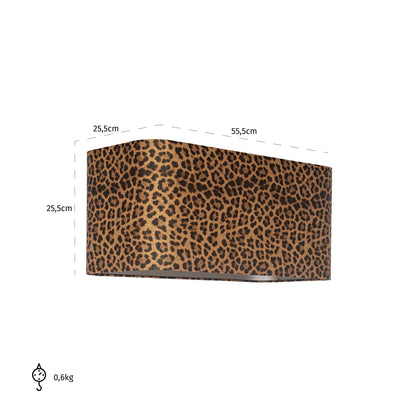 Lampshade Ollie rectangle (Donna-21056-Ollie 8014 Brown)- Richmond Interiors