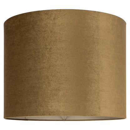 Lampshade Addy gold velvet cilinder 50Ø (Gold)