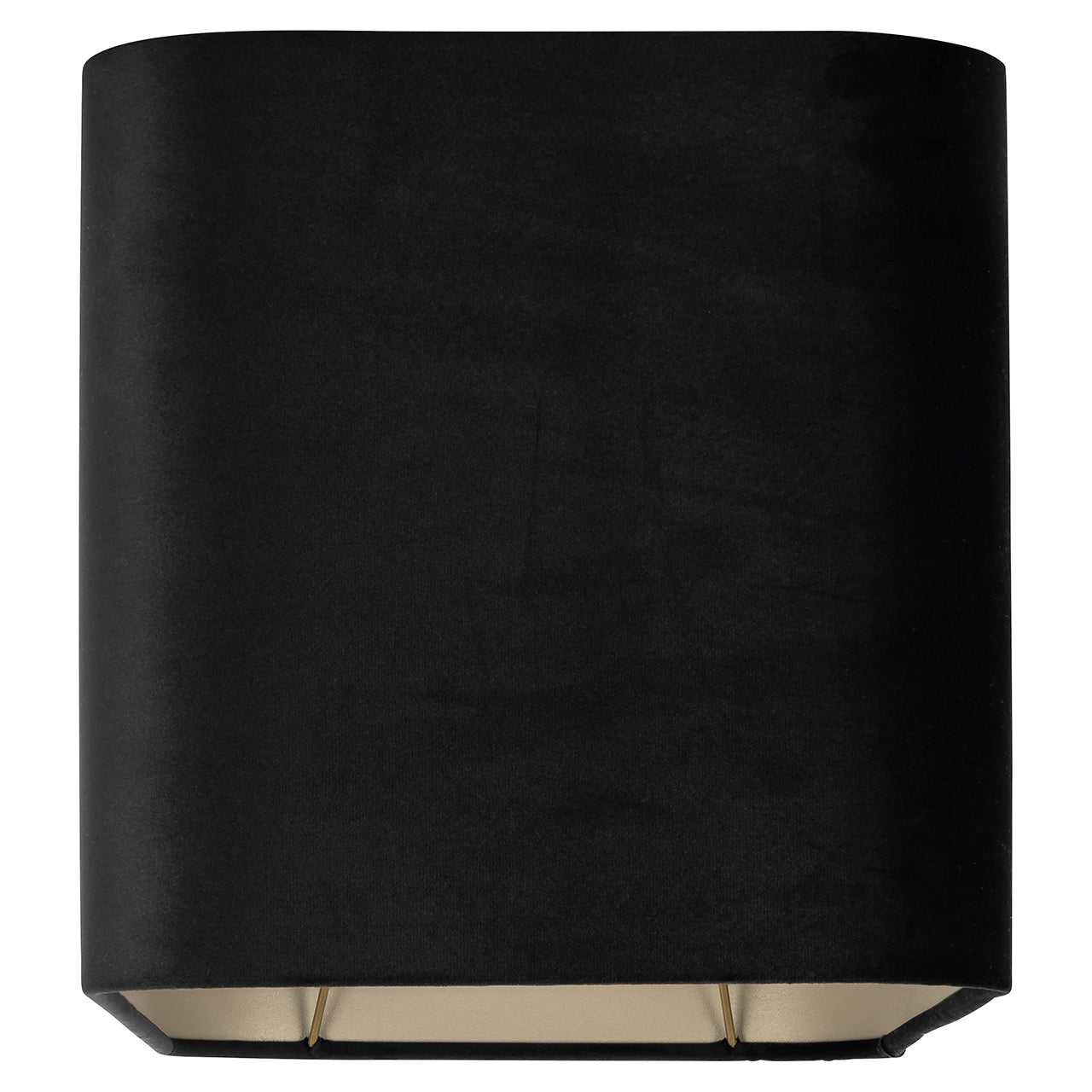 Lampshade Maddy black velvet rectangle (Black)- Richmond Interiors
