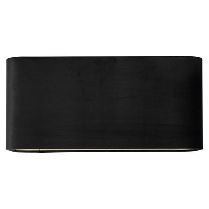 Lampshade Maddy black velvet rectangle (Black)- Richmond Interiors