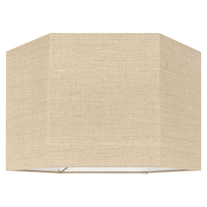 Lampshade Sally sand linnen hexagon medium- Richmond Interiors