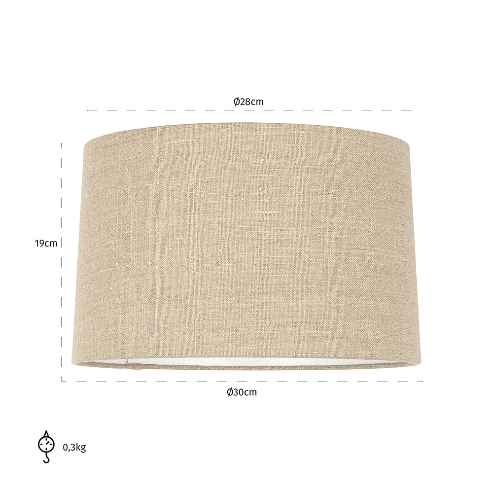 Lampshade Sally sand linen 30Ø (Sand)