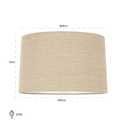 Lampshade Sally sand linen 30Ø (Sand)- Richmond Interiors