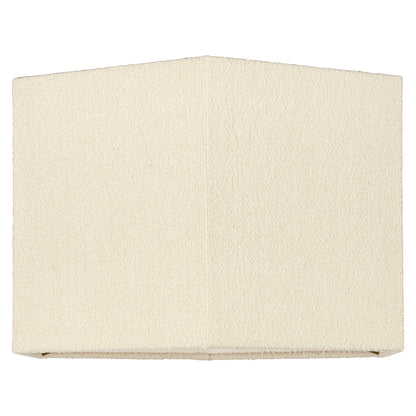 Lampshade Soho white bouclé hexagon medium (White)