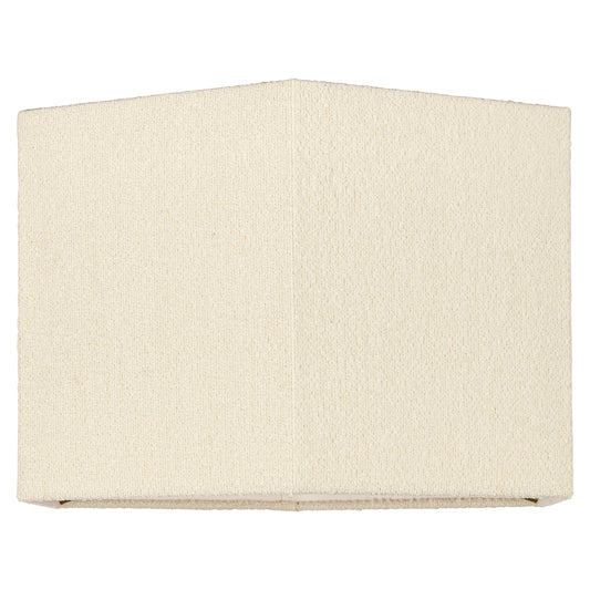 Lampshade Soho white bouclé hexagon medium (White)