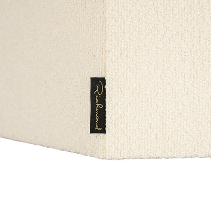 Lampshade Soho white bouclé hexagon medium (White)- Richmond Interiors