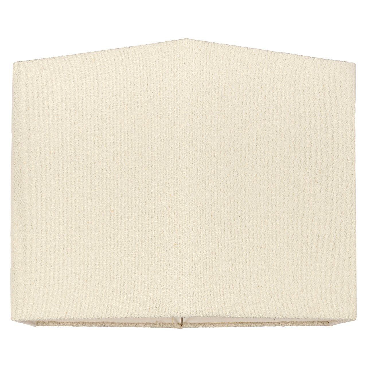 Lampshade Soho white bouclé hexagon XL (White)