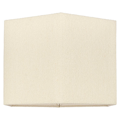 Lampshade Soho white bouclé hexagon XL (White)