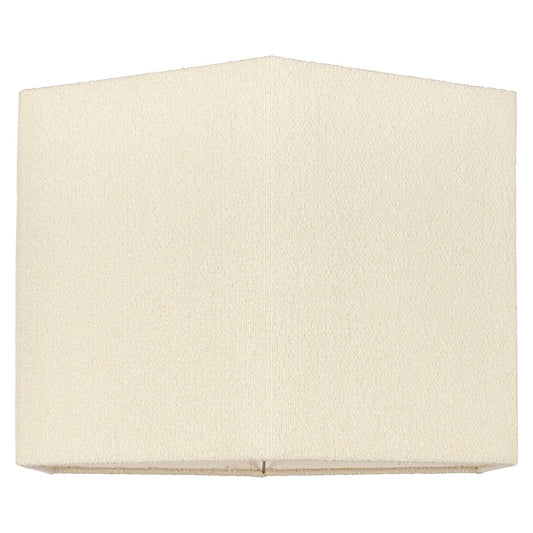 Lampshade Soho white bouclé hexagon XL (White)