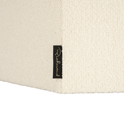 Lampshade Soho white bouclé hexagon XL (White)- Richmond Interiors