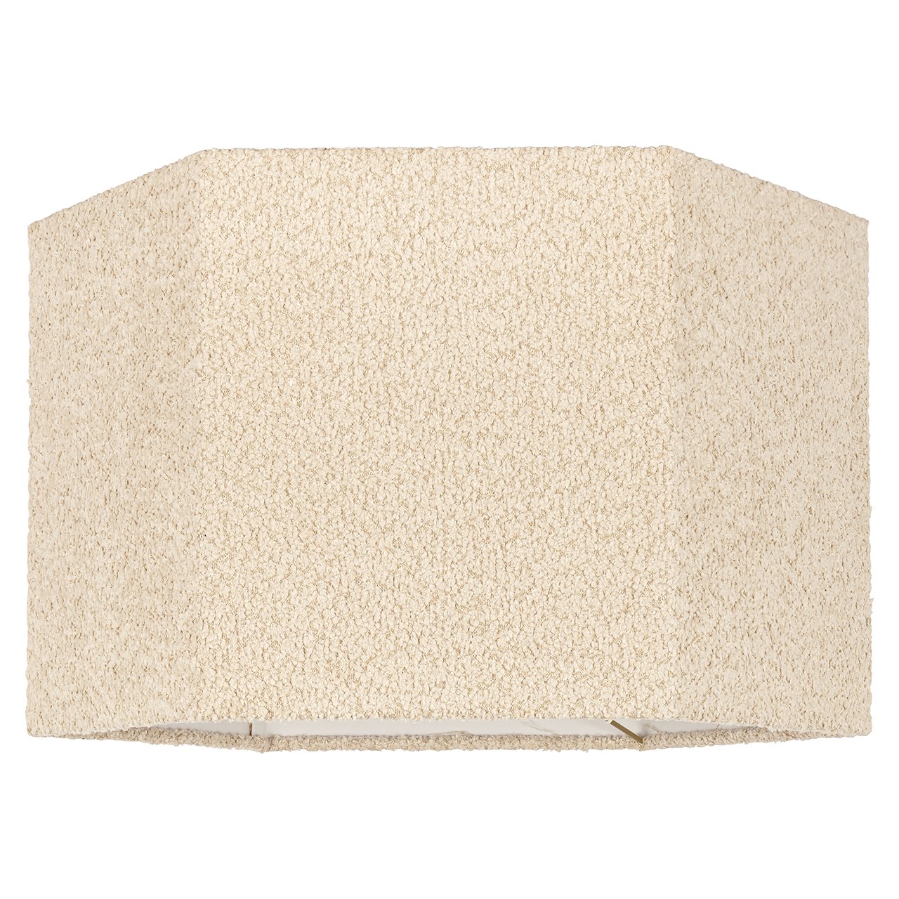 Lampshade Miley sand bouclé hexagon medium
