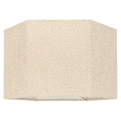 Lampshade Miley sand bouclé hexagon medium