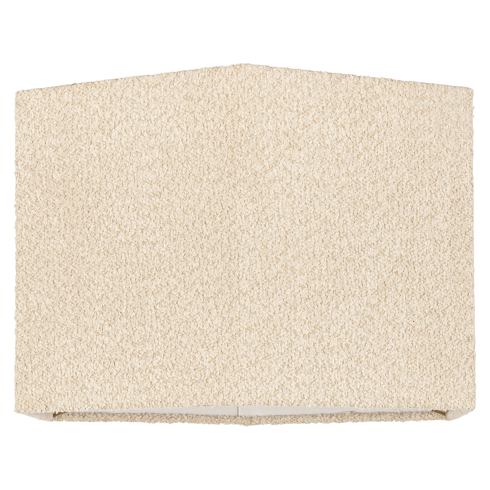 Lampshade Miley sand bouclé hexagon medium