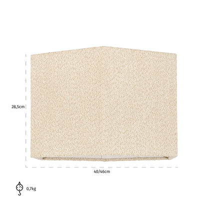 Lampshade Miley sand bouclé hexagon medium- Richmond Interiors