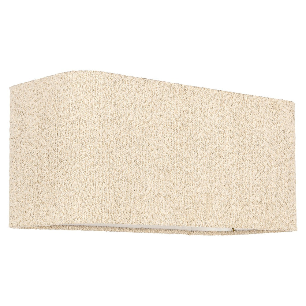 Lampshade Miley sand bouclé rectangle