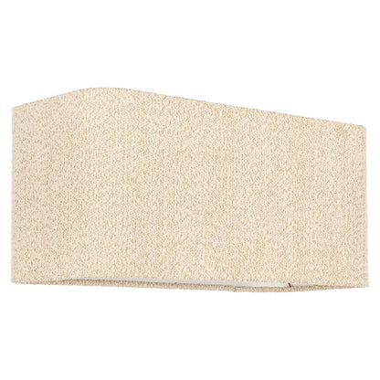 Lampshade Miley sand bouclé rectangle
