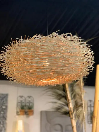 Rattan Birdnest Hanging Shade