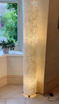 Tall Shell Cylinder Lamp Ivory