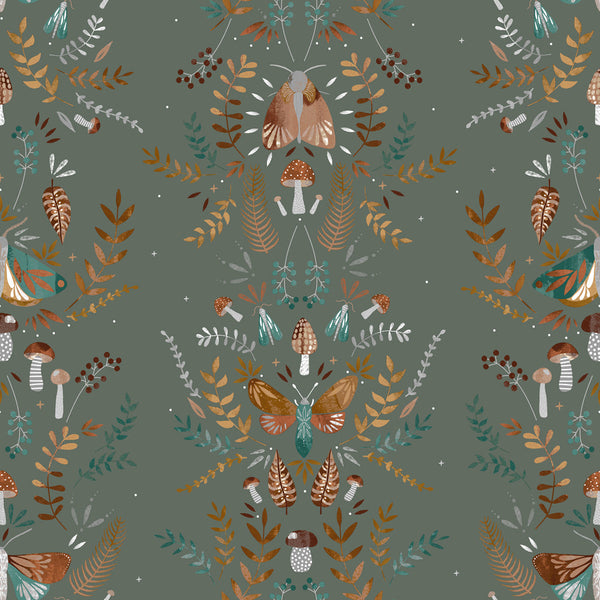 Luna Wood Single Duvet Set Fern Green - Riva