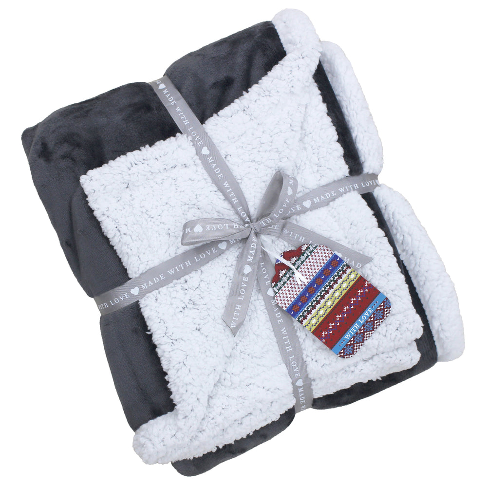 Lux Sherpa Fleece 127x152 Charc