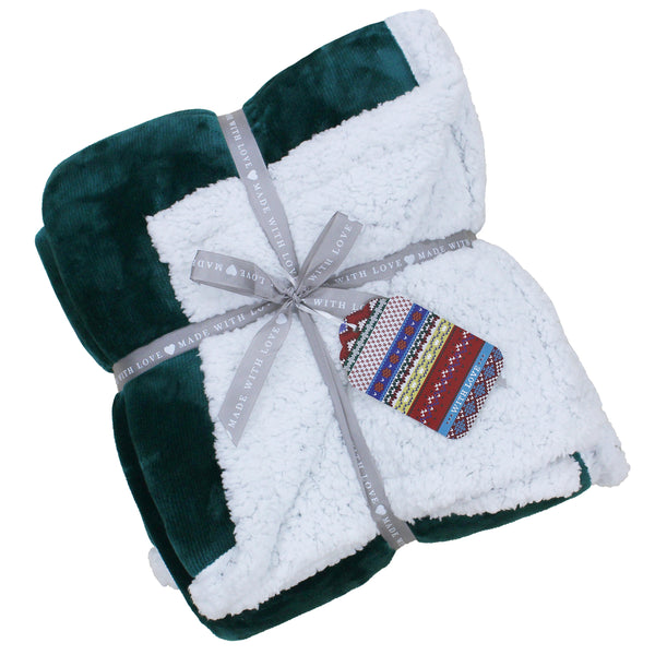 Lux Sherpa Fleece 127x152 Teal