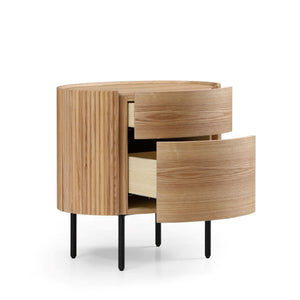 Lantine Bedside Table - Ash Oak - Tommy Franks