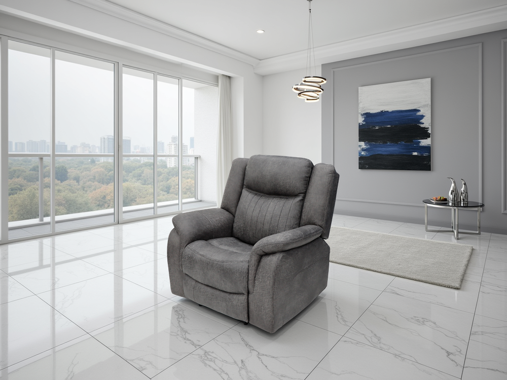 Leon Electric Recliner Sofa Grey Armchair - Xshowhome