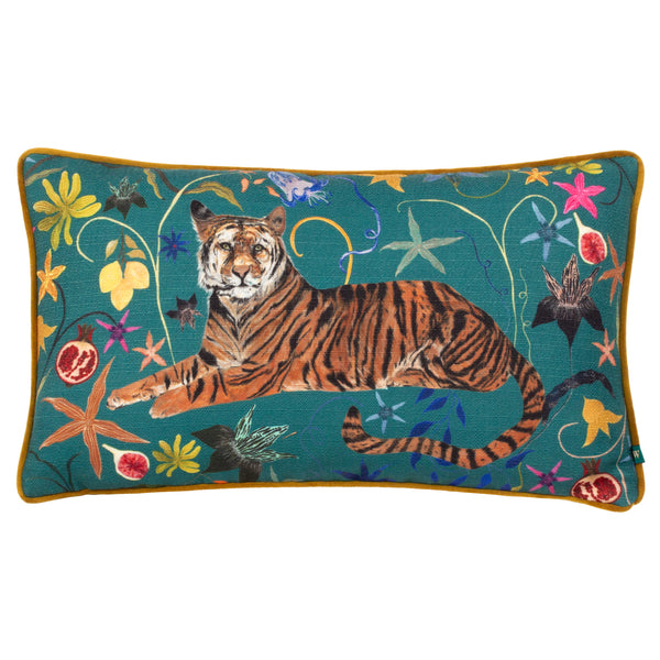 Madagascan Tiger 30x50 Feather Filled Cushion Multi