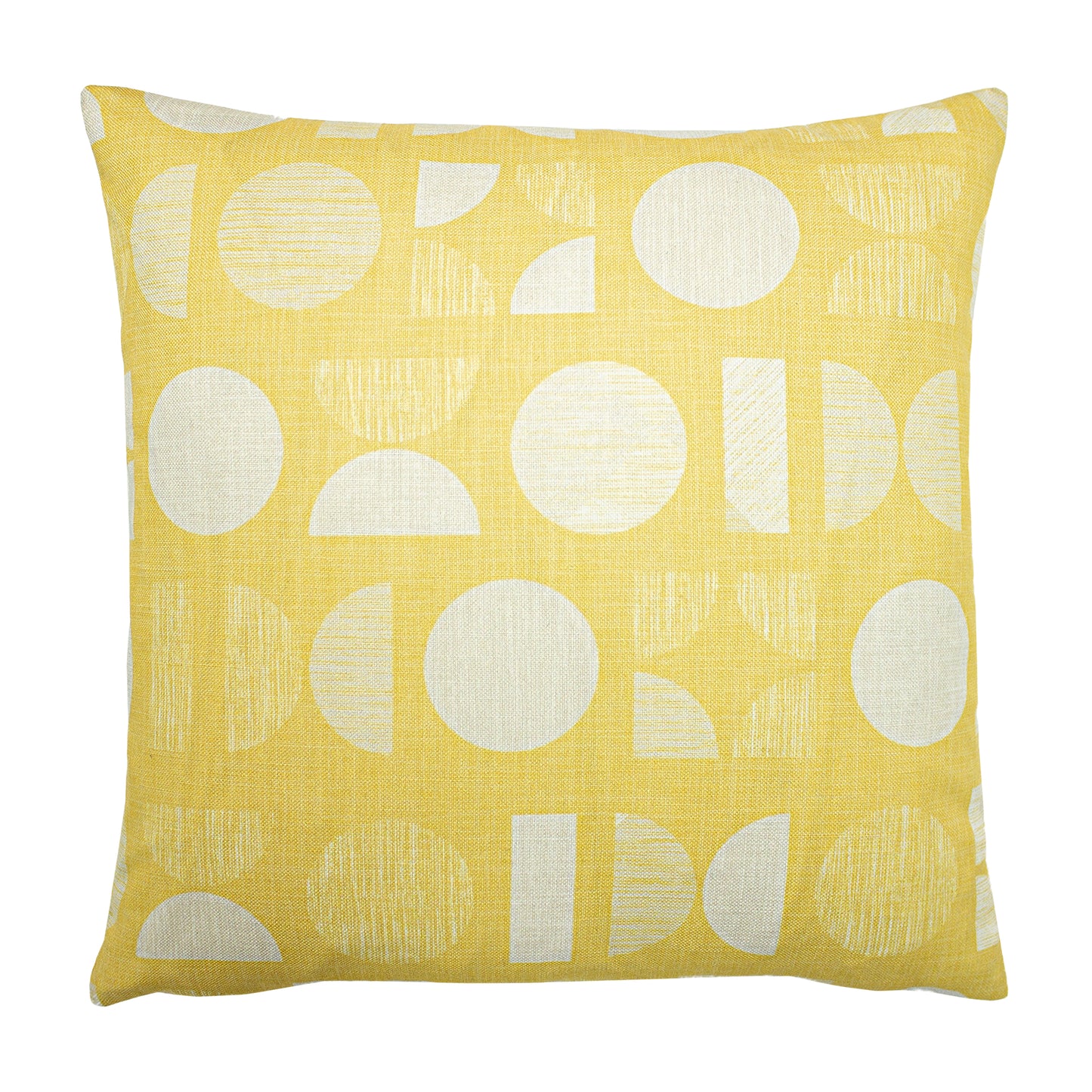 MALMO 43X43 FEATHER FILLED CUSHION YELLOW