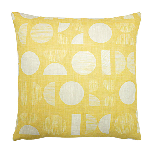 MALMO 43X43 FEATHER FILLED CUSHION YELLOW