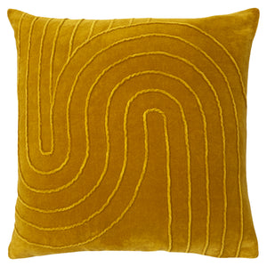 Mangata 45x45 Feather Filled Cushion Ochre