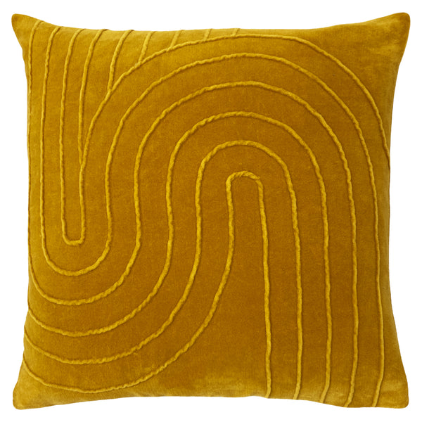 Mangata 45x45 Feather Filled Cushion Ochre