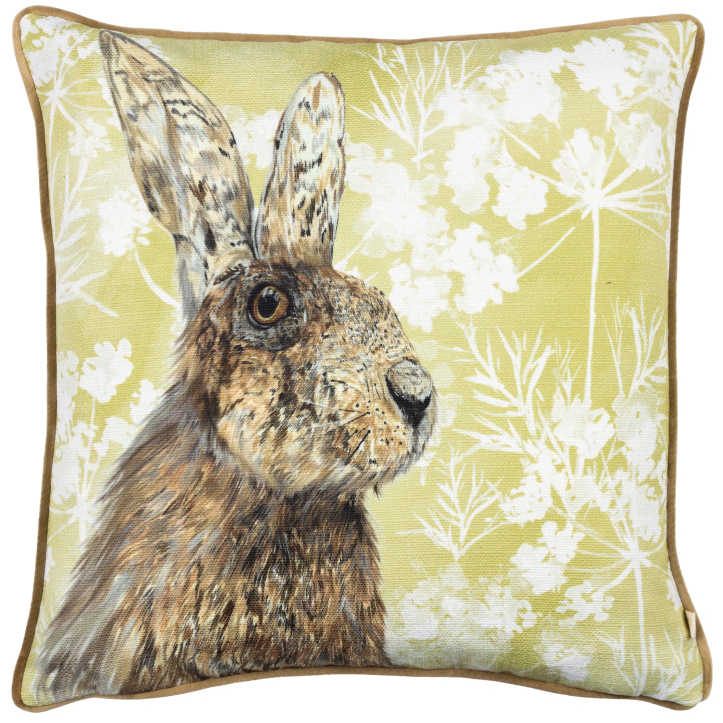 MANOR HARE 43X43 FEATHER FILLED CUSHION NATURAL