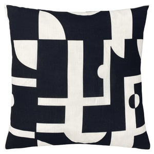 Manhatten 50x50 Feather Filled Cushion Mono - view 2
