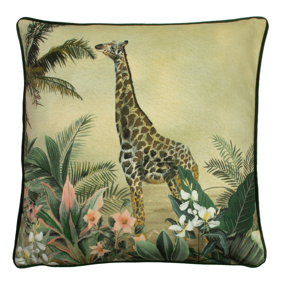 Manyara 43x43 Feather Filled Cushion Giraffe