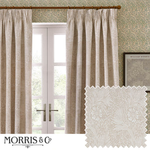 Marigold 117x137 Pencil Pleat Curtains Stone
